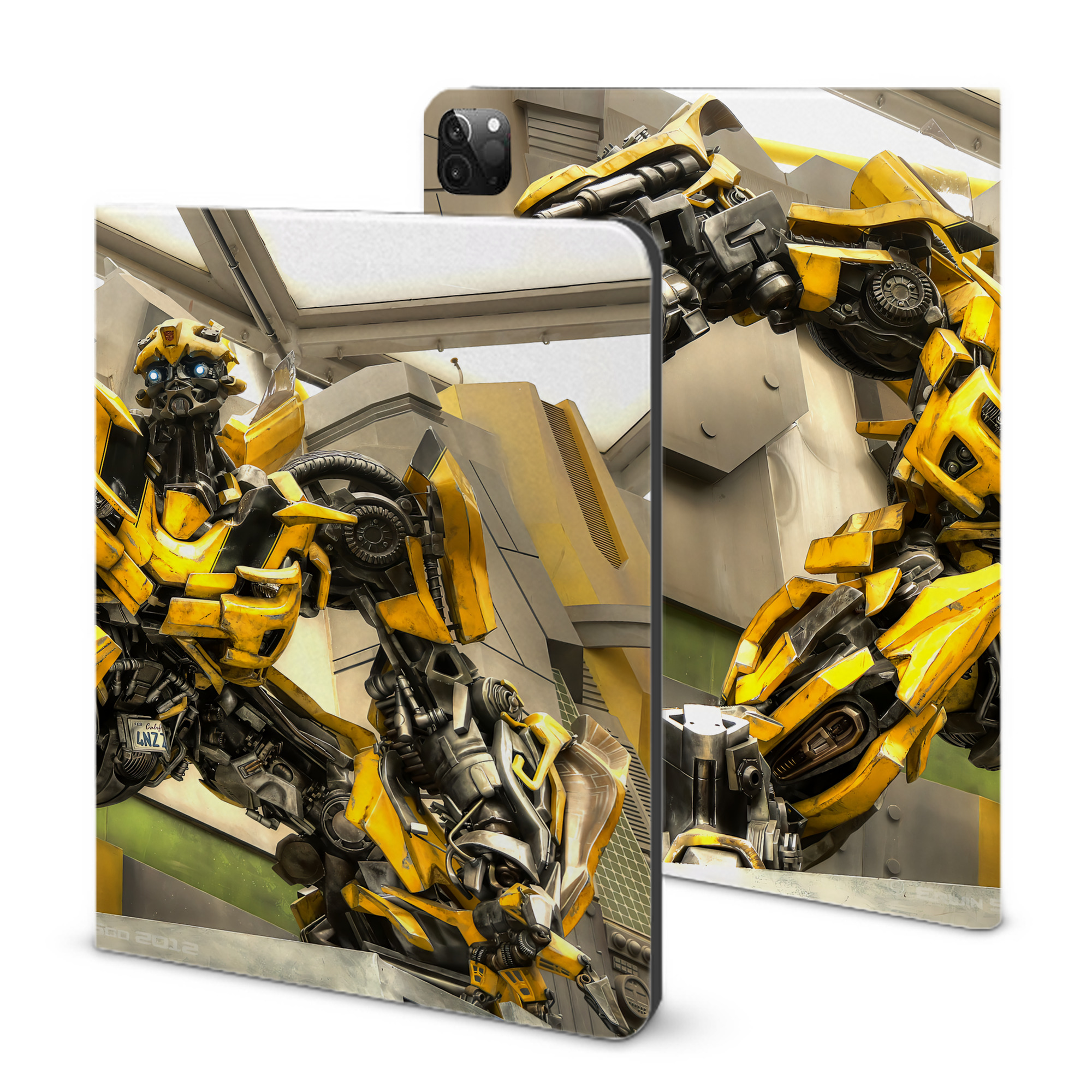 （画像用） Transformers トランスフォーマー IPadケース ペンホルダー付き ブックスタイルデザイン